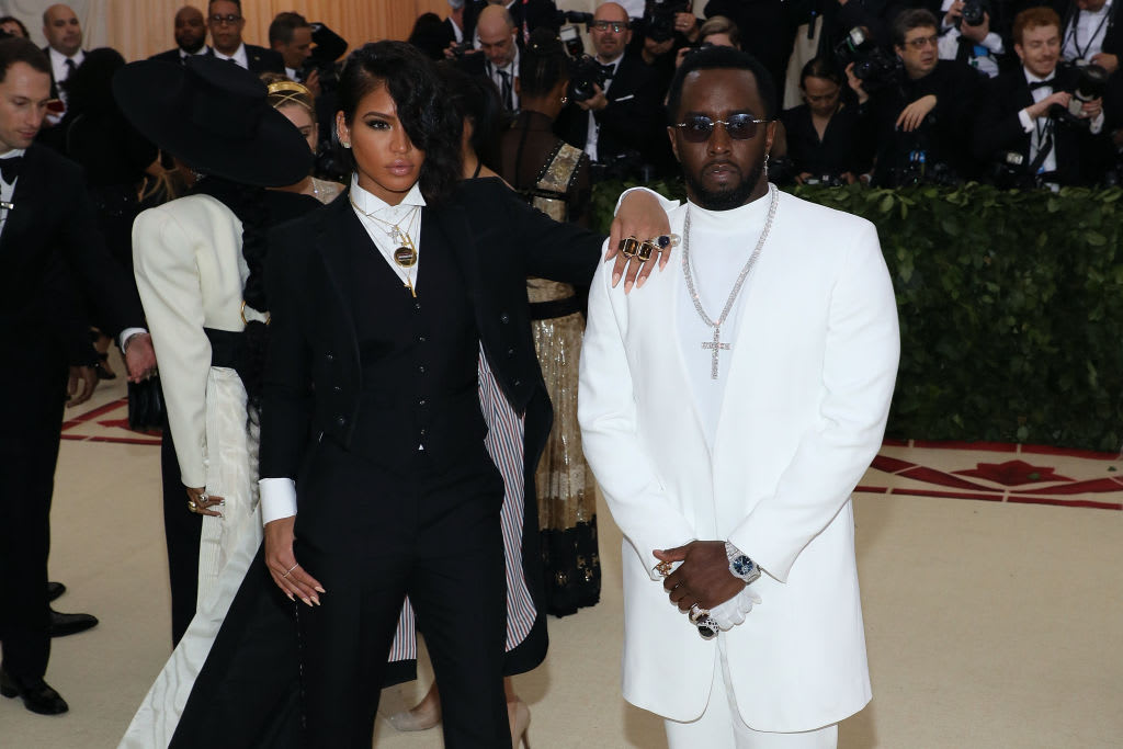 Cassie and Diddy at a 2018 fashion show in New York City.