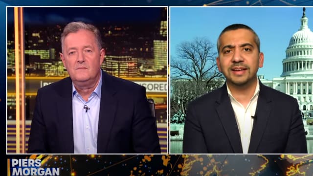 Mehdi Hasan appears on Piers Morgan’s show.