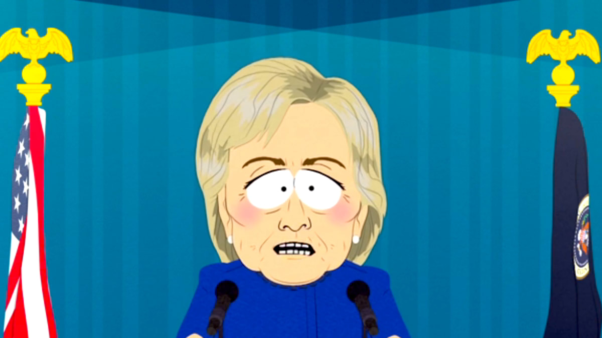 steeg Immuniseren balkon South Park' Premiere Mocks 'Turd Sandwich' Hillary Clinton