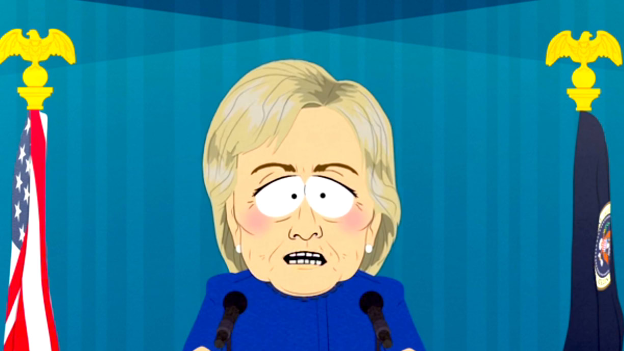 Metalen lijn Berri Misverstand South Park' Premiere Mocks 'Turd Sandwich' Hillary Clinton