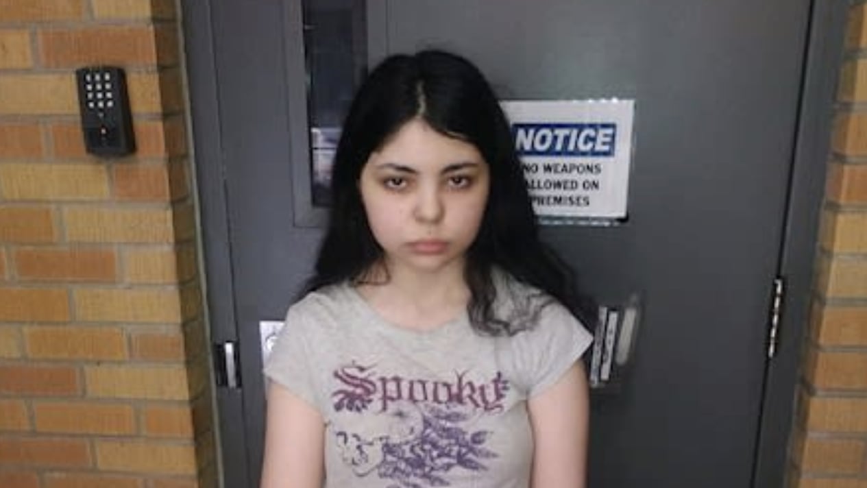 A photo of missing teen Alicia Navarro after she reappeared in July.