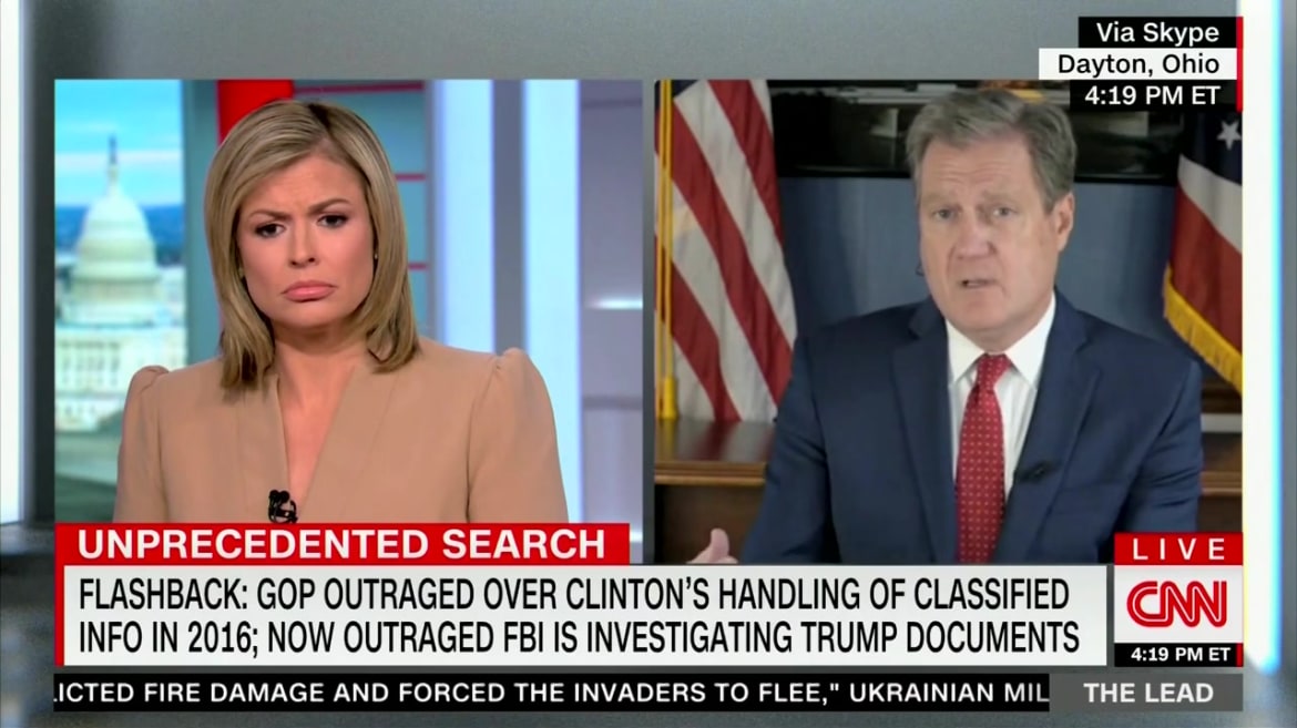 CNN Anchor Grills GOP Rep on Trump FBI Raid Double Standard