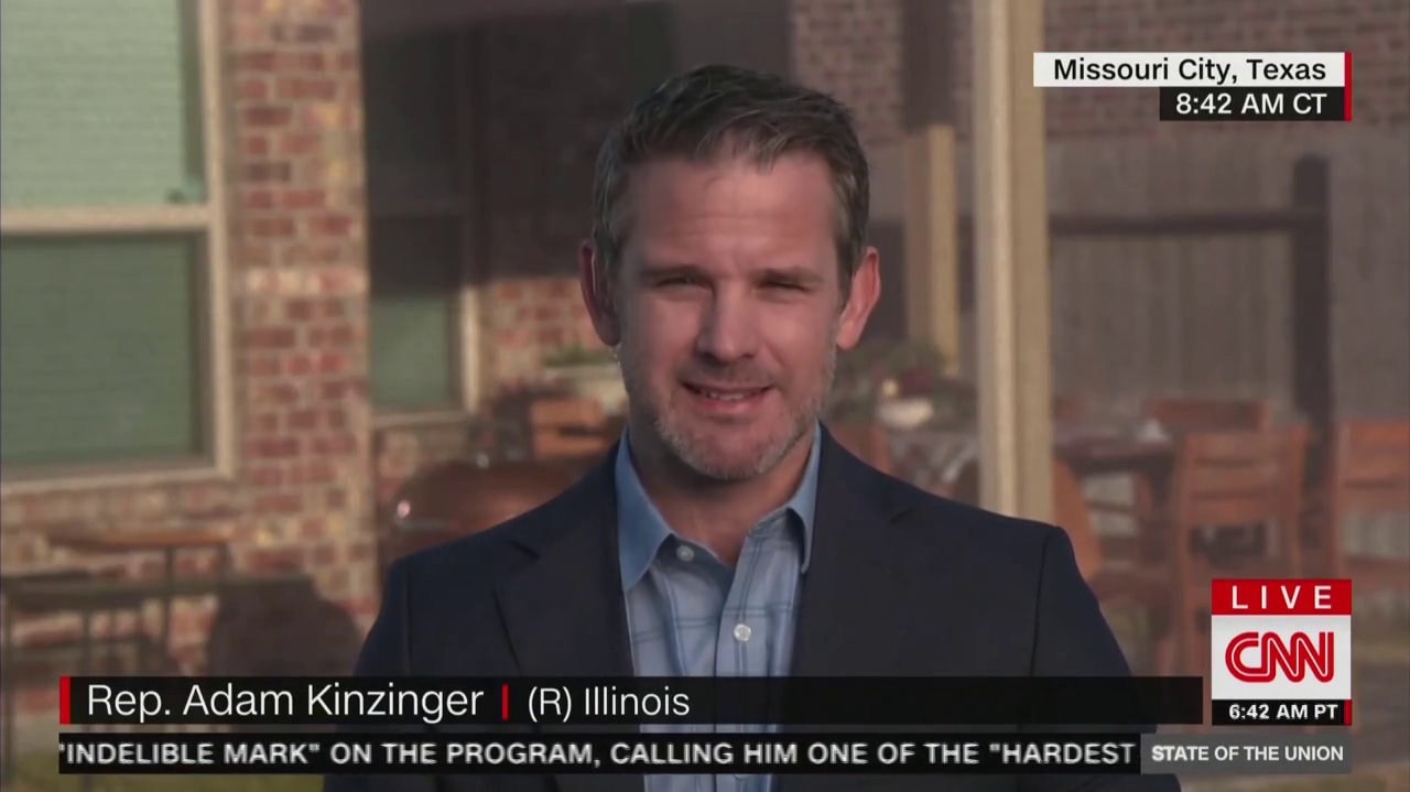 Republican Party representative Adam Kinzinger draws attention to his party’s “stark coup” election challenges, warns of violence