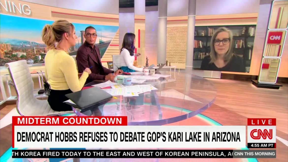 CNN’s New Morning Show Confronts Katie Hobbs Over Not Debating Kari Lake