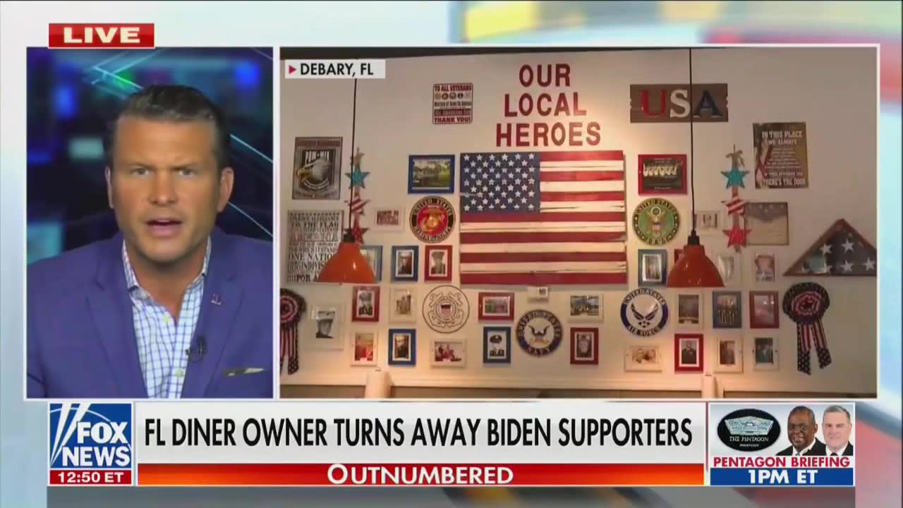 Fox Information Anti-Terminate Tradition Warriors Applaud Diner Owner for Banning Biden Supporters