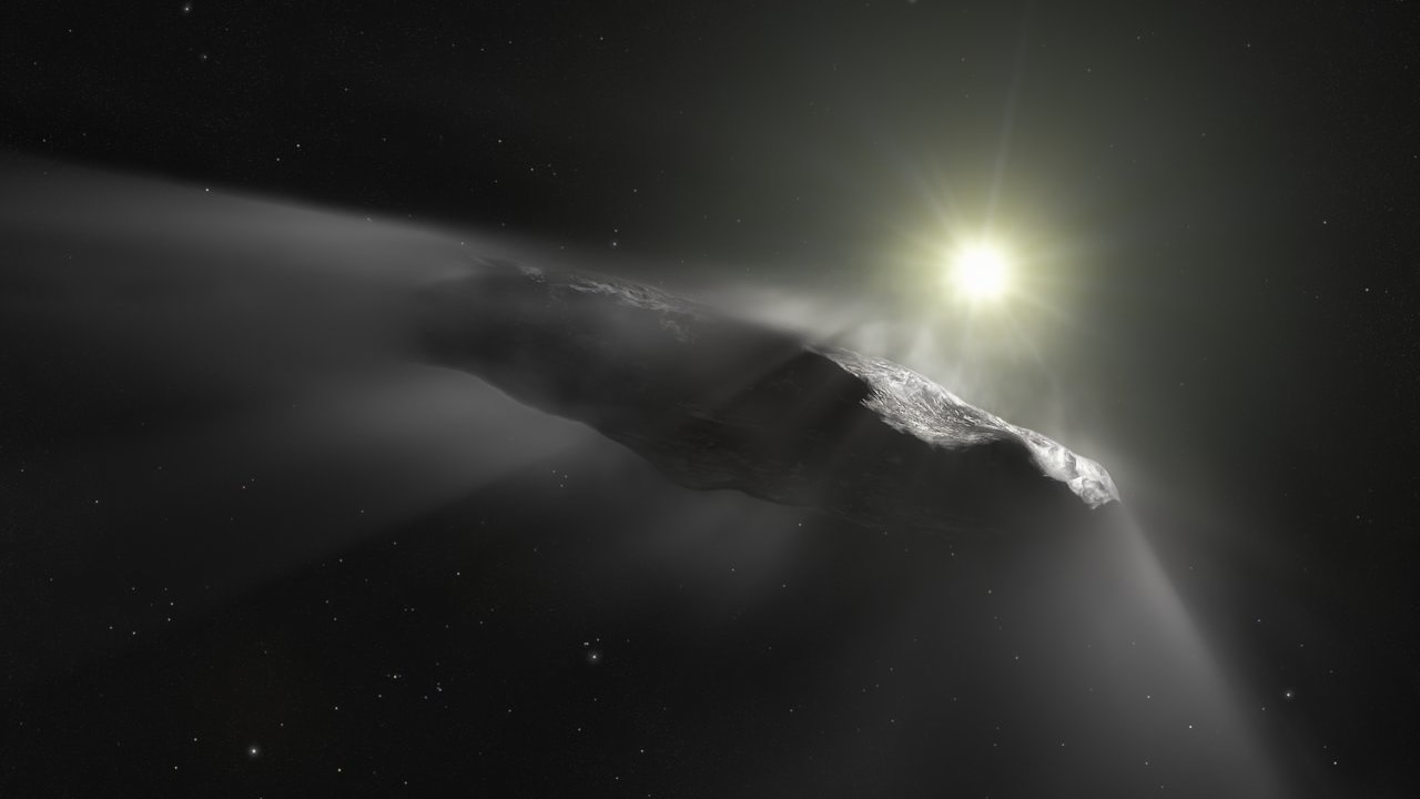Artist impression of Oumuamua plfvd4