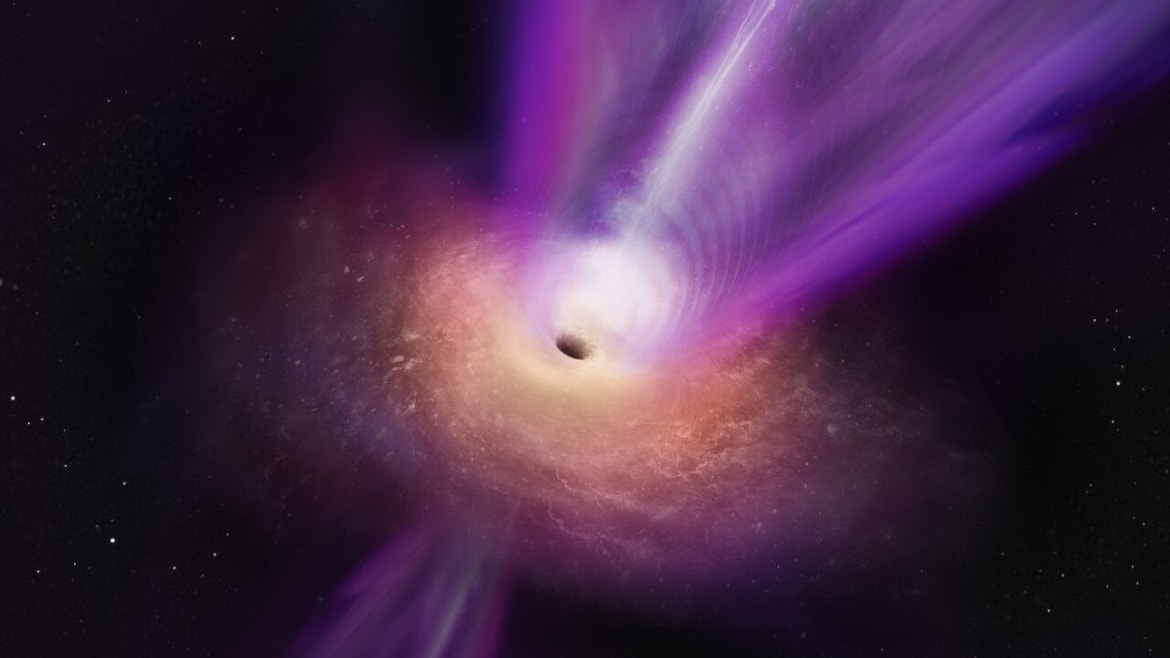 Scientists Capture First Ever Image of Black Hole Shooting a Jet