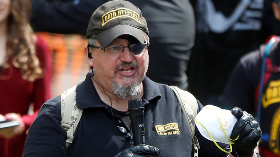 Oath Keepers Trial Rocked by Wacky Sexts Between Militia Boss and Lawyer