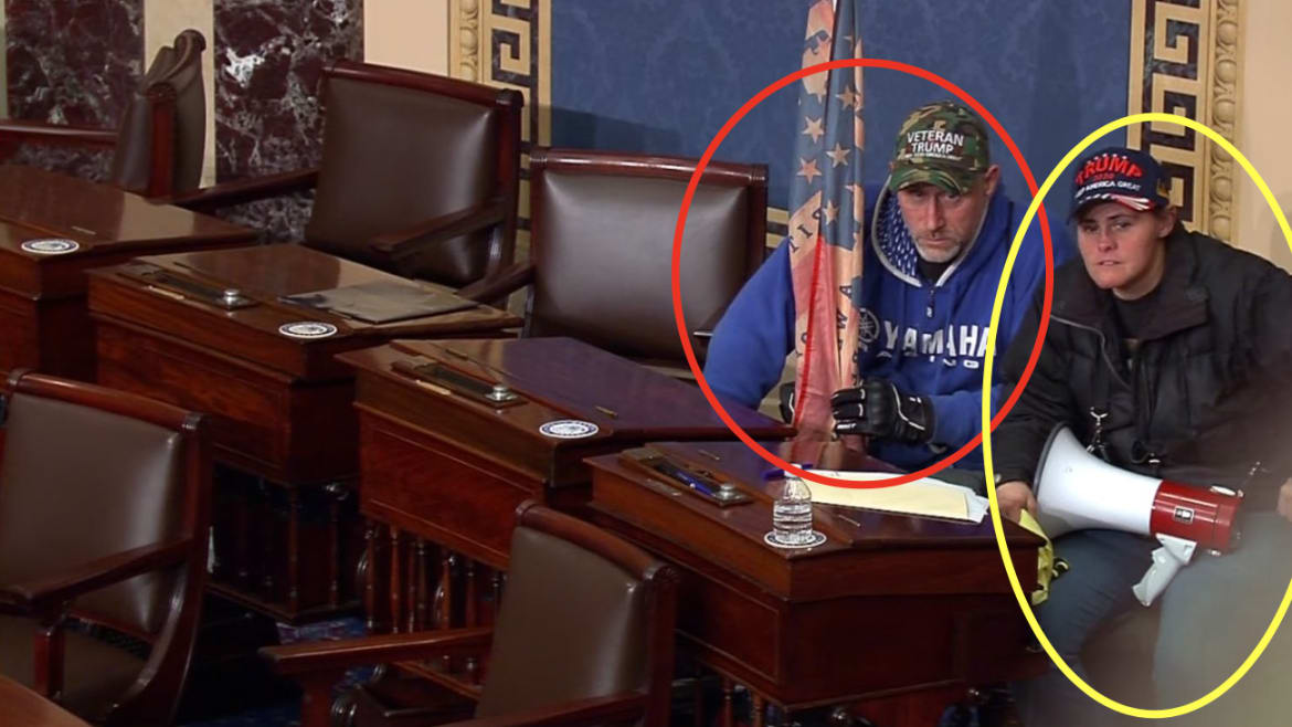Feds: Rioter Couple Raided Pelosi’s Office, Stormed the Senate, Then Kicked a Cop in the Groin