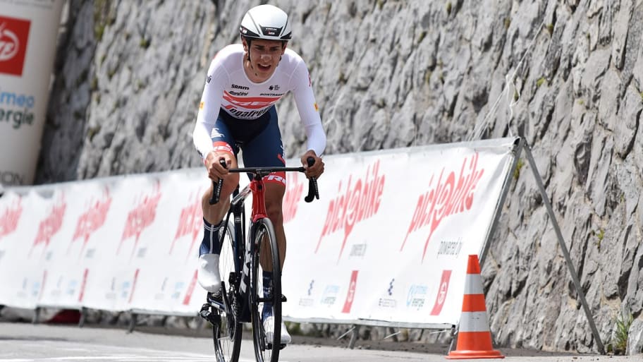Antonio Tiberi during stage 5 of the Tour de Romandie 2022.