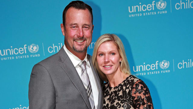 Tim Wakefield and his wife Stacy in 2016. 