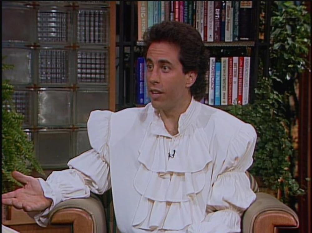 Scene from TV series "Seinfeld" - Jerry in "puffy shirt"
