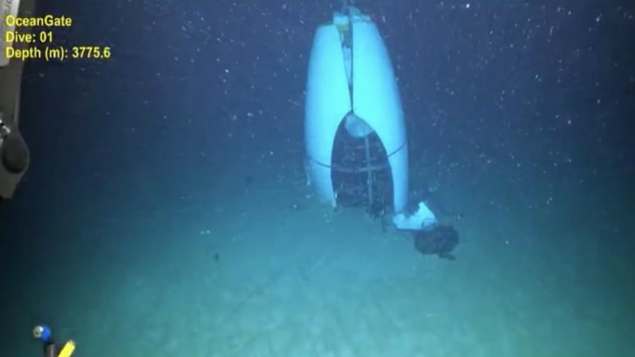 Titan submersible’s tail cone.