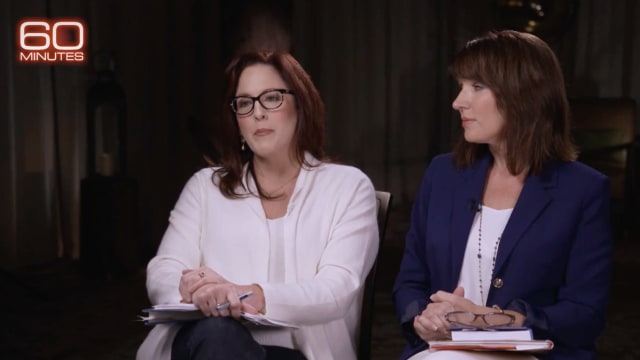 Moms for Liberty co-founders Tiffany Justice and Tina Descovich on “60 Minutes.”