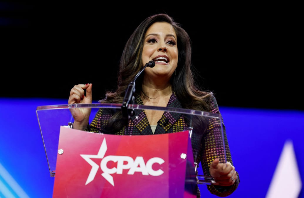 Representative Elise Stefanik (R-NY) speaks at the Conservative Political Action Conference (CPAC) at Gaylord National Convention Center in National Harbor, Maryland on March 4, 2023.
