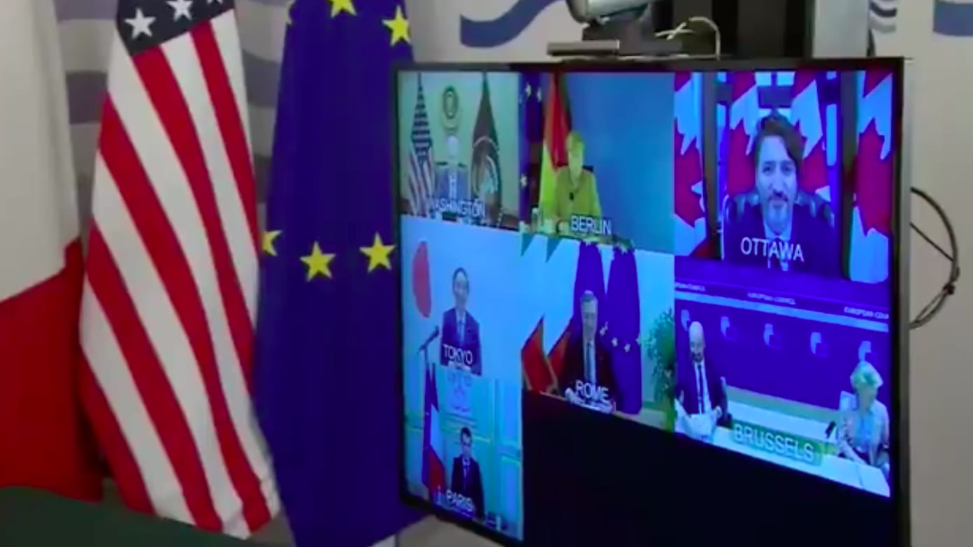 Boris Johnson tells Angela Merkel to be silent at the G7 virtual meeting