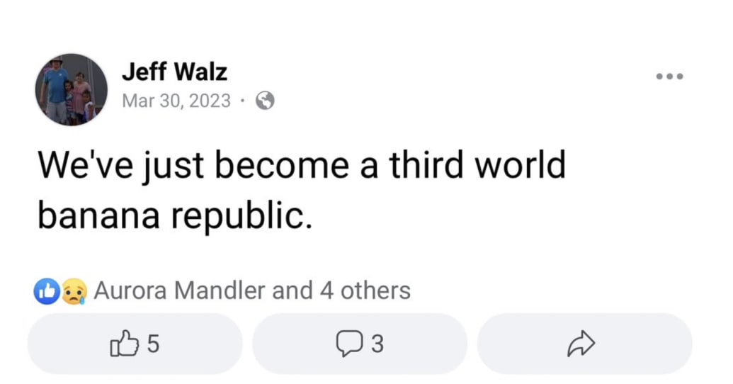 A 2023 Facebook post by Tim Walz’s brother.