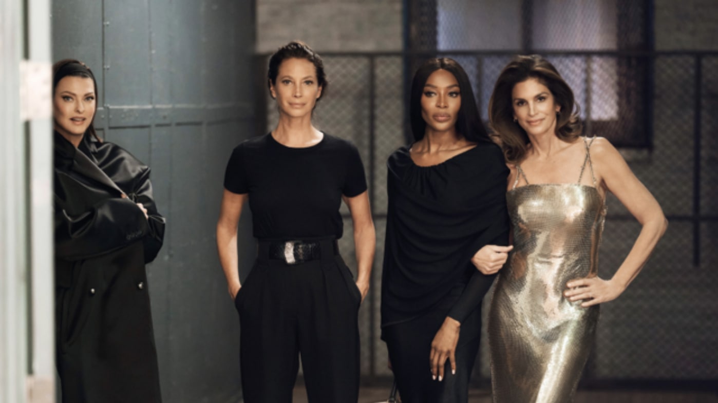 Photo of Linda Evangelista, Christy Turlington, Cindy Crawford, and Naomi Campbell in 'The Super Models'