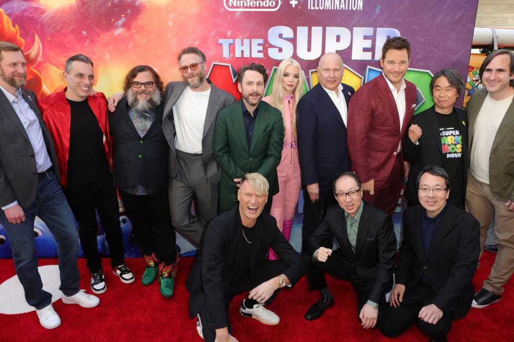 Super Mario Bros. Movie Cast Cosplay As Their Characters on the Red Carpet  - Inside the Magic