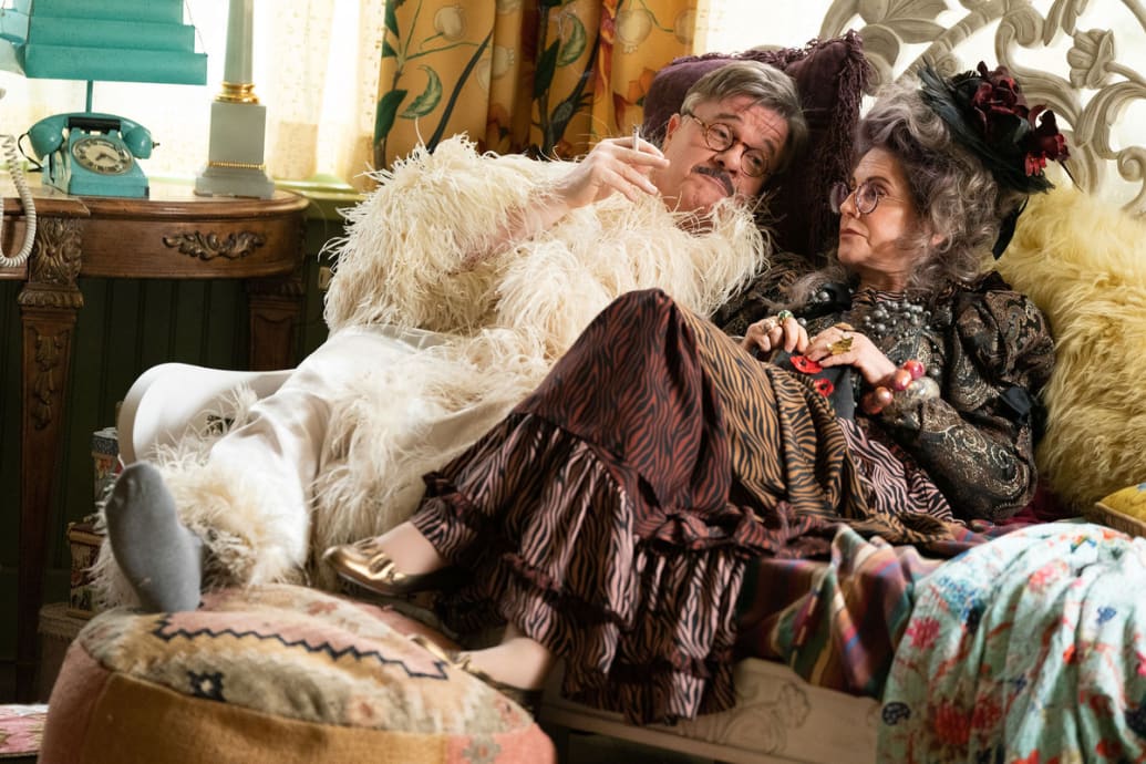 Photo still of Nathan Lane and Megan Mullally in Dicks: The Musical