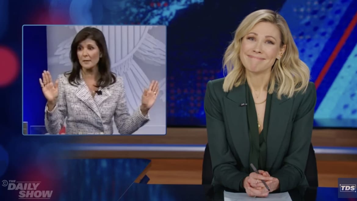 ‘Daily Show’s’ Desi Lydic Calls BS on Nikki Haley’s ‘Moderate’ Identity