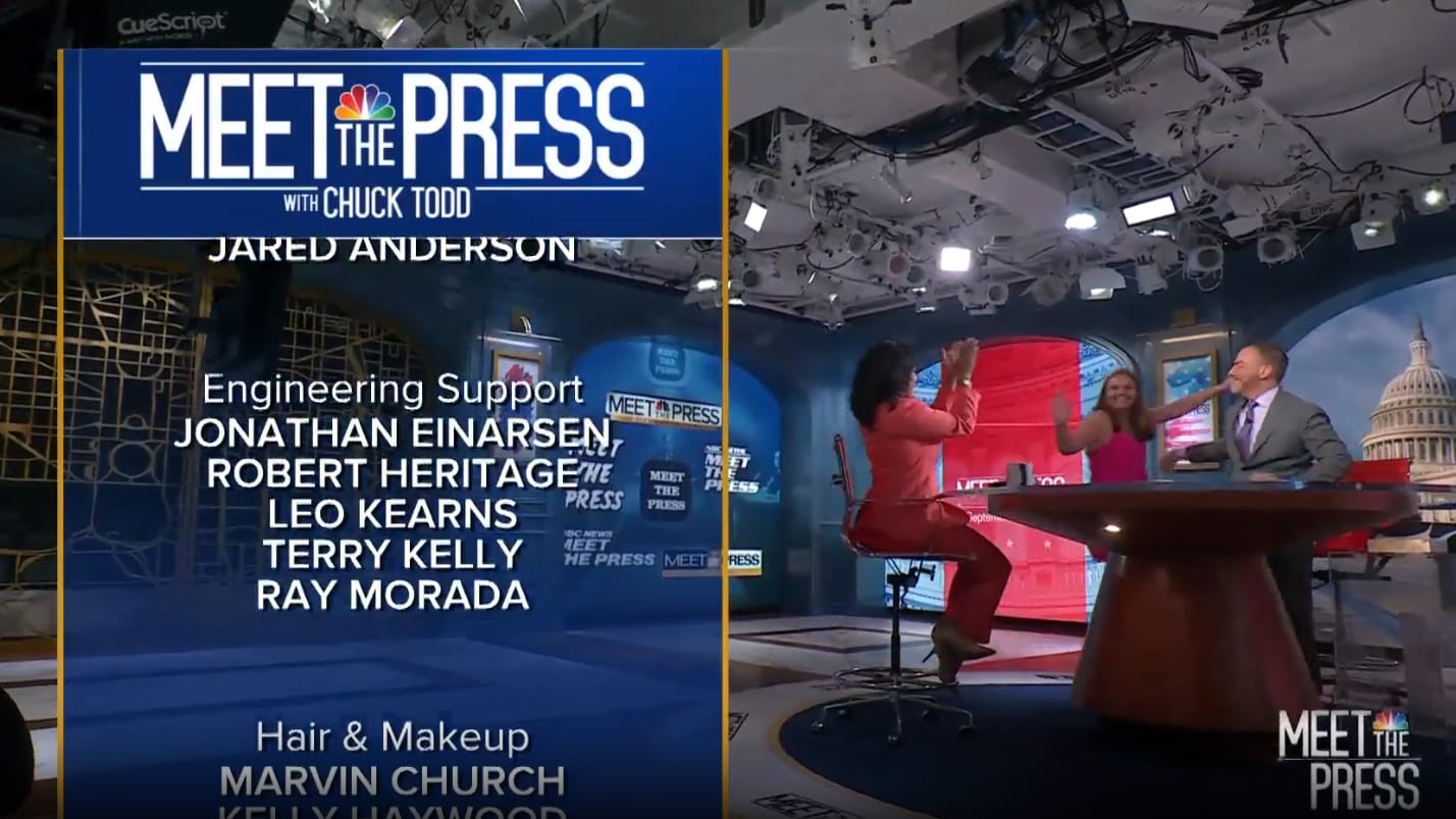Chuck Todd Gets Big Hug From Daughter After Signing Off ‘Meet the Press’