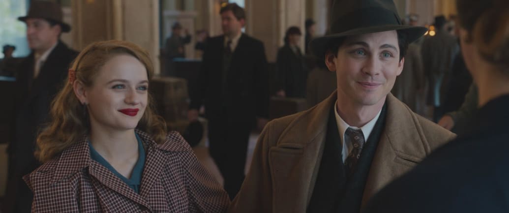 Photo still of Joey King and Logan Lerman in We Were the Lucky Ones