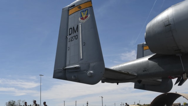 An A-10 Thunderbolt II from Davis-Monthan Air Force Base