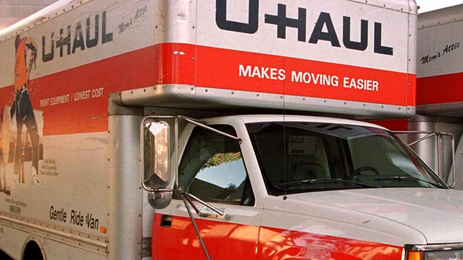 A U-Haul truck