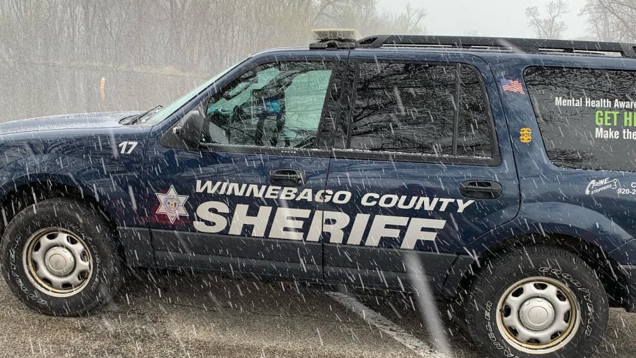 Winnebago County Sheriff’s vehicle.