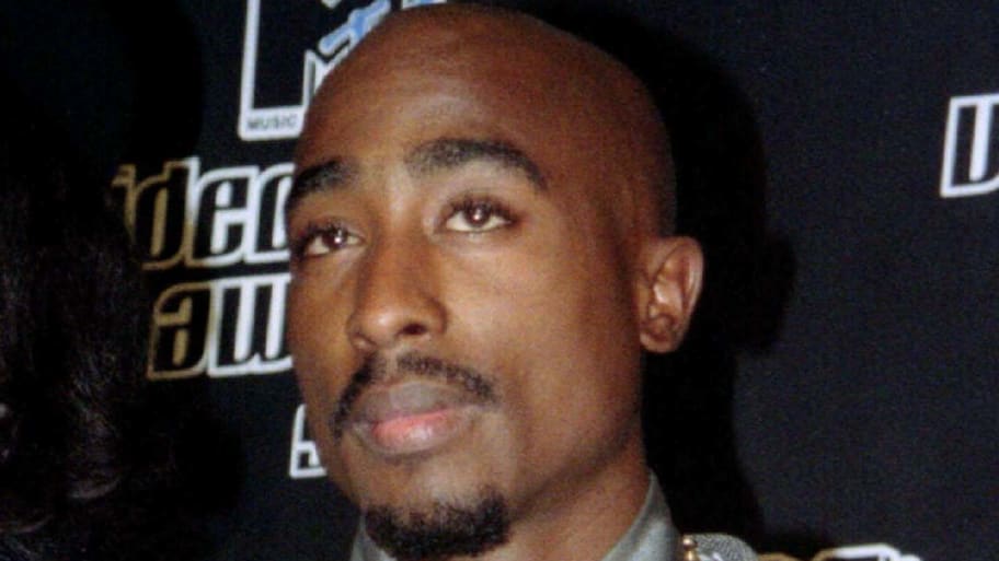 Rapper Tupac Shakur at the MTV Music Video Awards in New York.