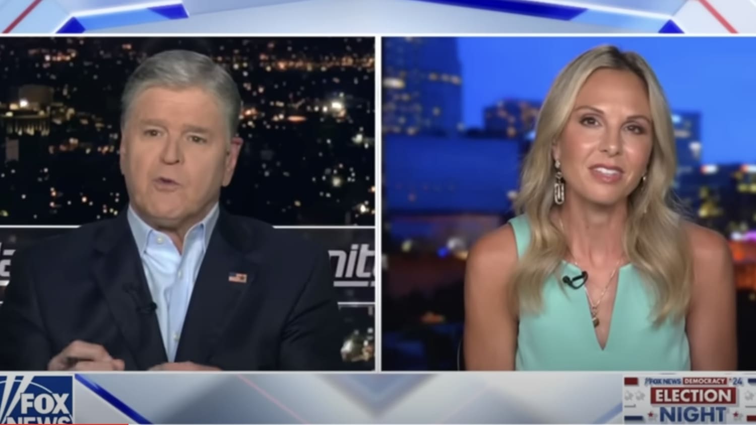 Sean Hannity and Elisabeth Hasselbeck