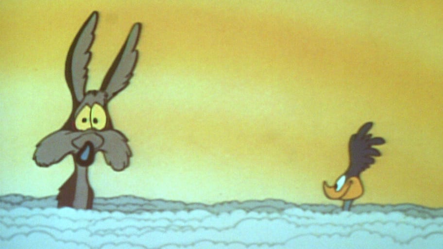 Wile E. Coyote (top L) and Road Runner (top-R)