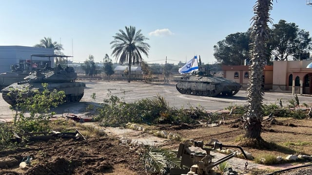 Israeli tanks have seized control of the Palestinian side of the Rafah border crossing with Egypt in Gaza, according to the IDF. 