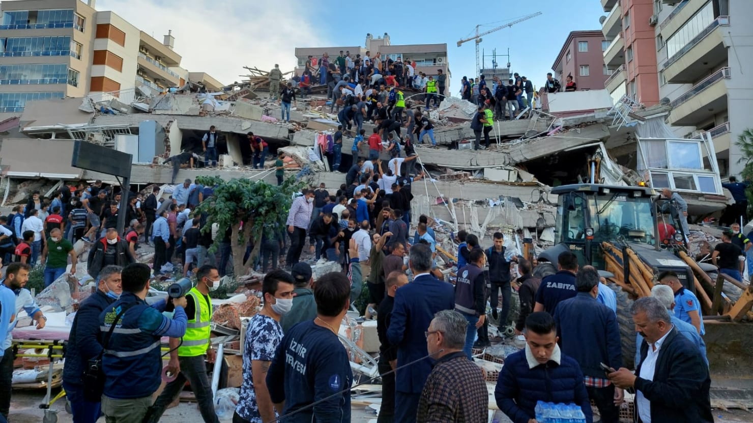 Tsunami Warning In Turkey After Massive Aegean Earthquake Causes Buildings In Izmir To Crumble 