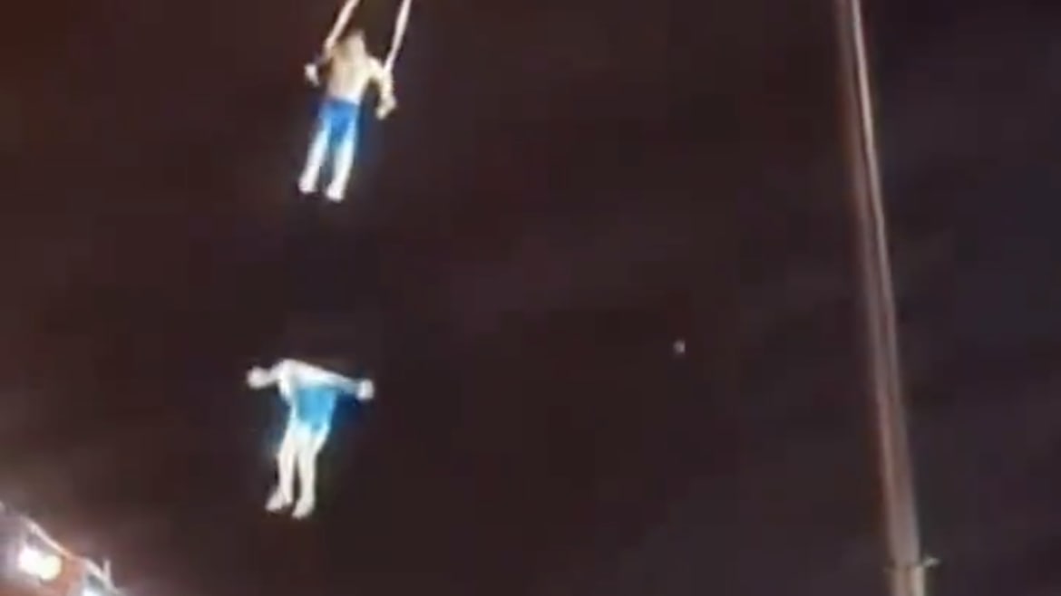 Acrobat Falls to Her Death on Camera During Routine With Husband
