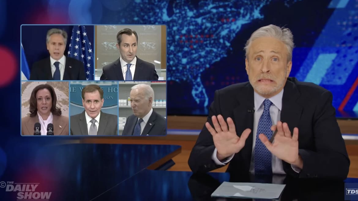 Jon Stewart Calls Out Biden Admin for Giving Israel a Pass