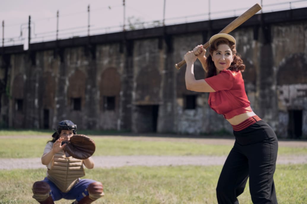 A scene from 'A League of Their Own'