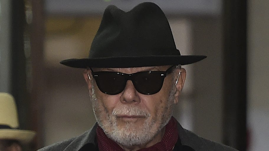 Gary Glitter, whose real name is Paul Gadd, leaves Southwark Crown Court in London, Feb. 4, 2015. 