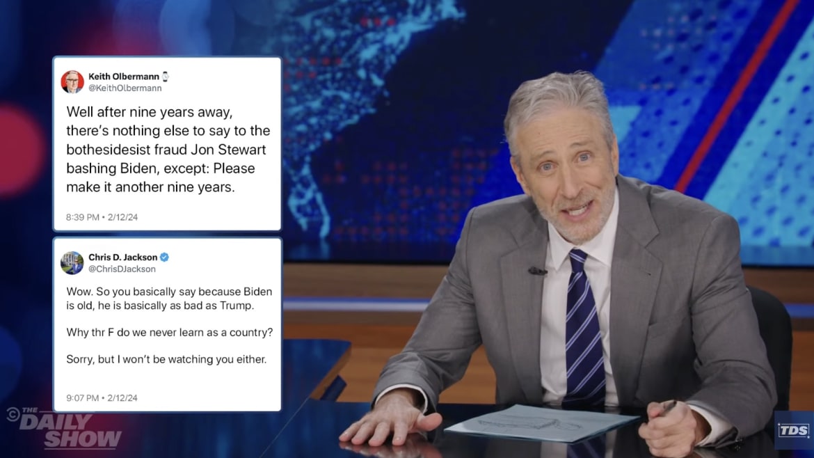 Jon Stewart Fires Back at Backlash to His ‘Daily Show’ Return