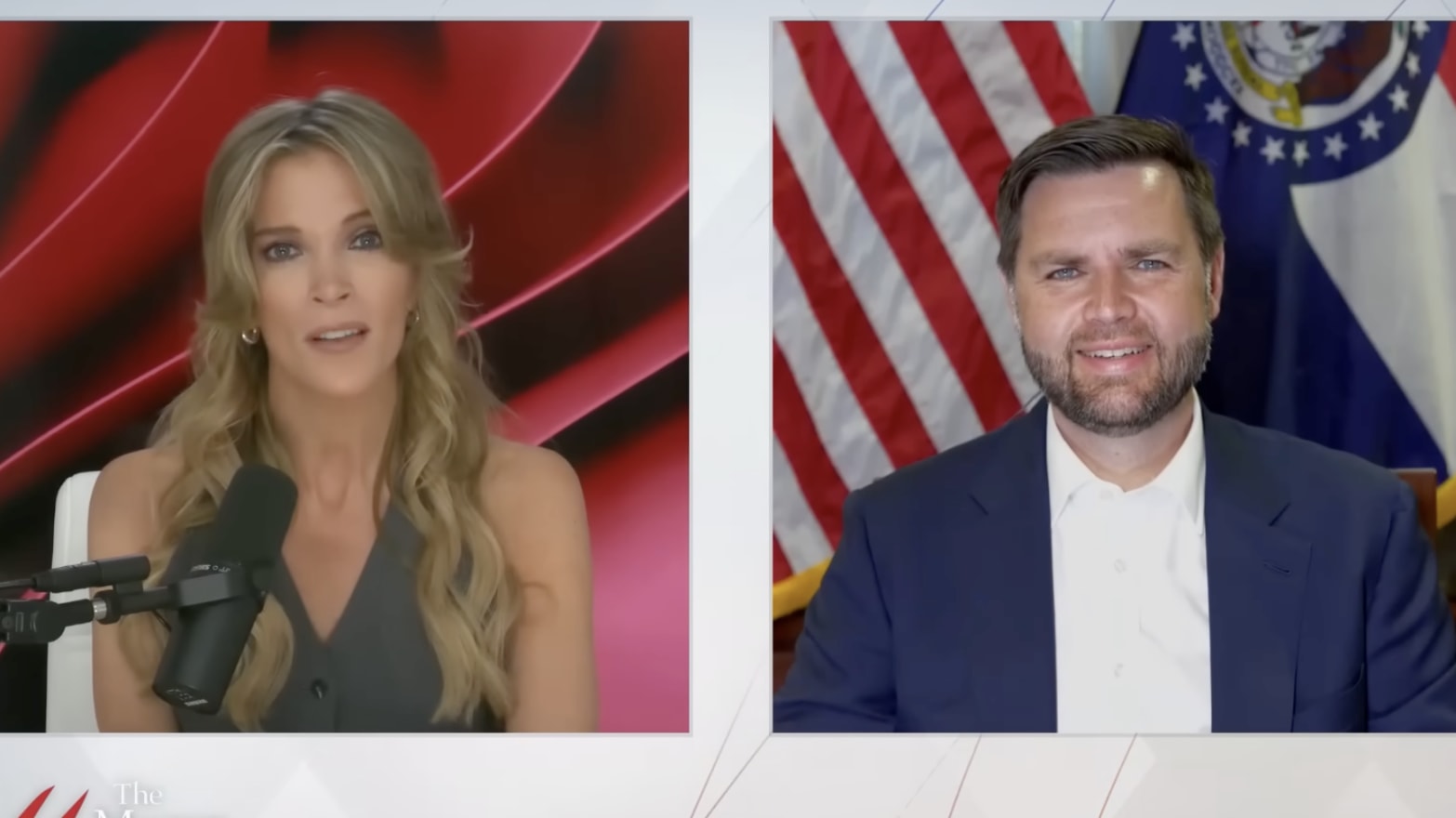 Megyn Kelly and J.D. Vance