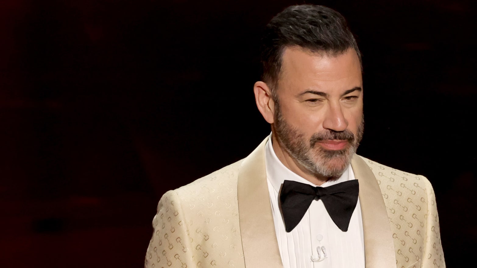 Host Jimmy Kimmel speaks onstage during the 96th Annual Academy Awards.
