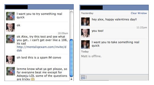 Facebook Chat Spam Uses Friends To Fool Users