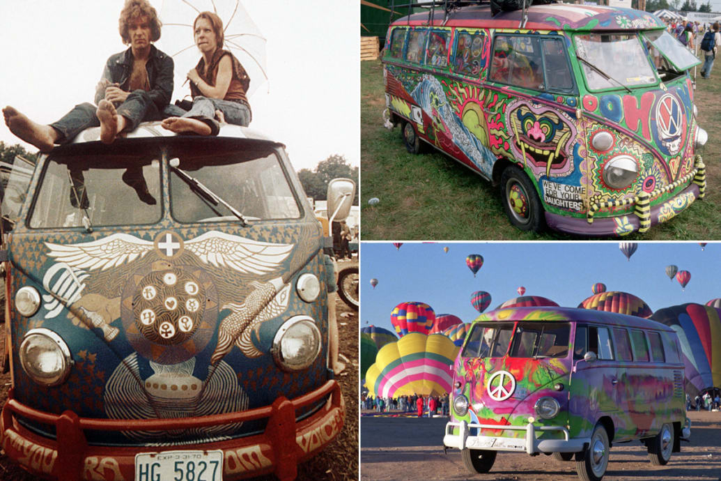 volkswagen van hippie